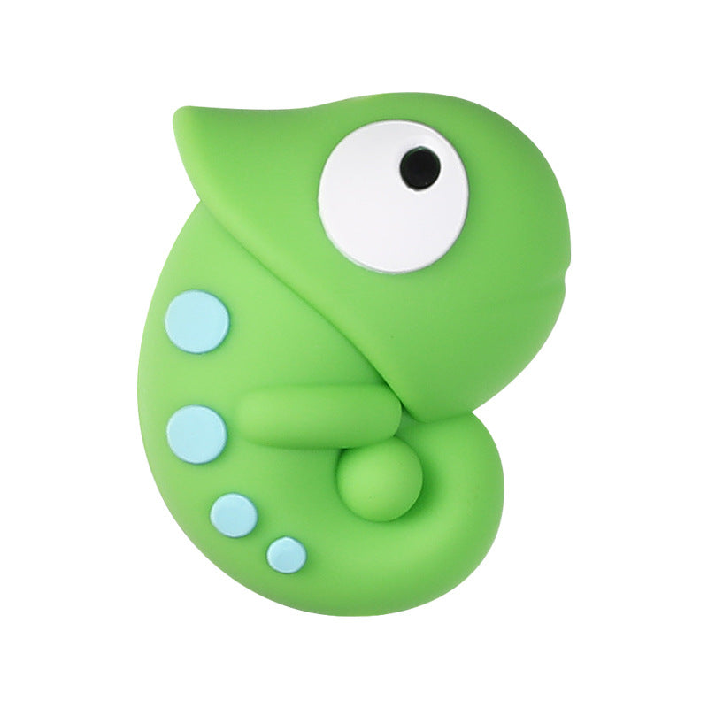 Wholesale 20pcs/pack 3D Chameleon Silicone Beads DIY Accessories Beading